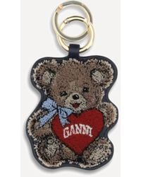 Ganni - Teddy Bear Keyring - Lyst