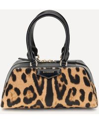 Givenchy - Borsa A Mano Antigona East-West Mini Leopardata - Lyst