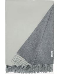 Brunello Cucinelli - Silk Plaid With Fringes - Lyst