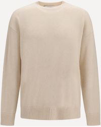 Laneus - Cashmere And Silk Crewneck Sweater - Lyst