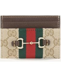 Gucci - Web Horsebit Card Holder - Lyst