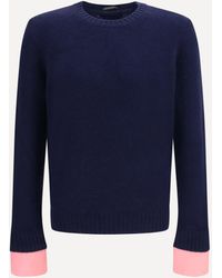 Prada - Shetland Wool Crewneck Sweater - Lyst