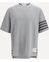 Thom Browne - Textured Cotton Piqué T-Shirt - Lyst