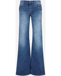 Gucci - Stretch Cotton Jeans With Horsebit - Lyst