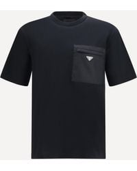 Prada - Pocket T-Shirt With Logo - Lyst