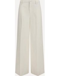 7FOR - Cotton Denim Jeans - Lyst