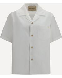 Valentino - Short-Sleeve Shirt With Vlogo - Lyst