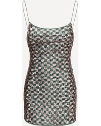 Oséree - Sequins Chess Mini Dress - Lyst