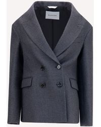 Balenciaga - Double-Breasted Wool Blazer - Lyst