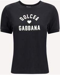 Dolce & Gabbana - T-Shirt With Logo - Lyst