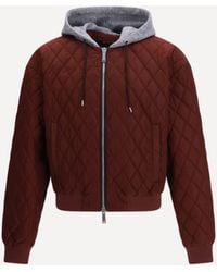 DSquared² - Quilted Hooded Bomber Jacket - Lyst