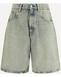 sunflower - Super Wide Denim Bermuda Shorts - Lyst