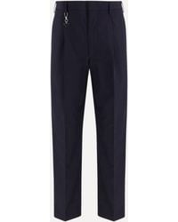 Prada - Tailored Cotton Poplin Pants - Lyst