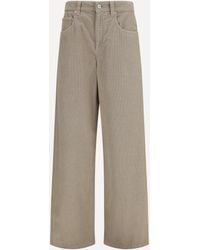 Brunello Cucinelli - Straight-Leg Cotton And Linen Pants - Lyst