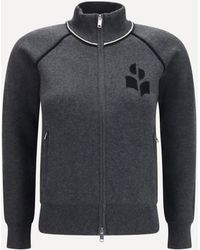 Isabel Marant - Lanya Logo And Zip Cardigan - Lyst