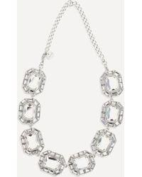 Self-Portrait - Crystal Necklace - Lyst