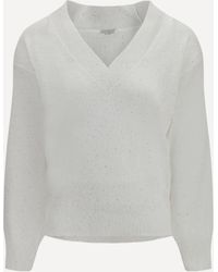 Brunello Cucinelli - Sparkling Linen T-Shirt - Lyst