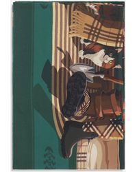 Burberry - Knight & Day Silk Scarf - Lyst