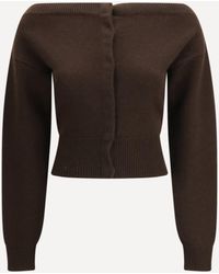 Tom Ford - Soft Cashmere Open-Neck Shrunken Cardigan - Lyst