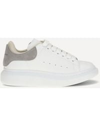 McQueen - Oversized Sneakers With Suede Heel Tab - Lyst
