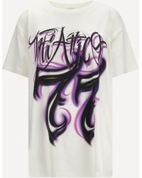 The Attico - Oversized Graphic Logo T-Shirt - Lyst