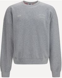 Gcds - Crewneck Sweatshirt With Back Logo - Lyst