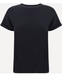 Brunello Cucinelli - Cashmere Glitter T-Shirt - Lyst