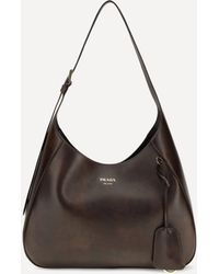 Prada - Boogie Medium Leather Shoulder Bag - Lyst