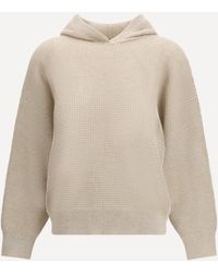 Brunello Cucinelli - Sparkling Net Cotton Hooded Sweatshirt - Lyst