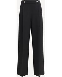 Giorgio Armani - Silk Crepe Cady One-Dart Pants - Lyst