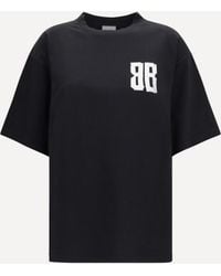 Balenciaga - Glitter Logo T-Shirt - Lyst