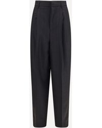 Ami Paris - Wide-Leg Tailored Pants - Lyst