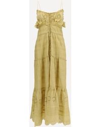 Isabel Marant - Paule Long Ruffled Dress - Lyst