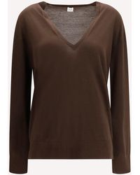 TOTEME - V-Neck Cashmere-Blend Sweater - Lyst