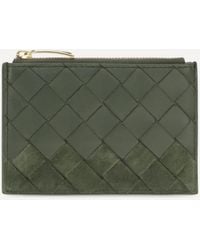 Bottega Veneta - Intrecciato Zip Cardholder - Lyst