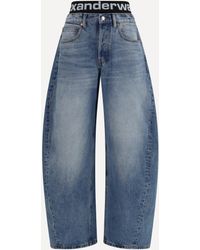 Alexander Wang - Layered Belt Logo-Waist Jeans - Lyst