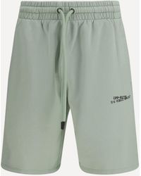 Off-White c/o Virgil Abloh - Type Machine Arrow Skate Sweat Shorts With Front Logo - Lyst