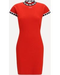 Versace - Cotton Knit Mini Dress - Lyst