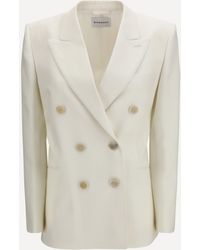Givenchy - Double-Breasted Wool And Mohair Jacket - Lyst