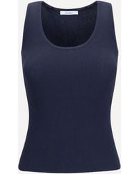 Max Mara - Ribbed Jersey Tank Top - Lyst