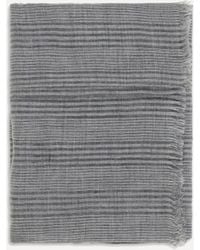 Brunello Cucinelli - Linen Scarf With Lurex Details - Lyst