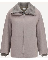 P.A.R.O.S.H. - P. A.R. O.S. H. Double Wool And Quilted Jacket - Lyst