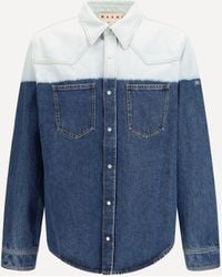 Marni - Dip-Dye Denim Shirt - Lyst