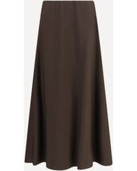 Brunello Cucinelli - Flute Virgin Wool And Viscose Twill Skirt - Lyst