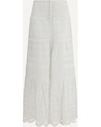 Isabel Marant - Paoline Long Cotton Skirt - Lyst