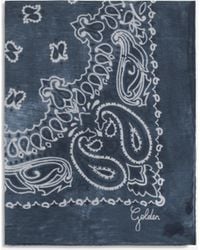 Golden Goose - Golden Paisley Printed Silk Scarf - Lyst