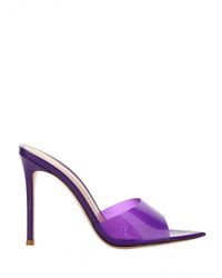 Gianvito Rossi Elle Glass Sandal - Purple