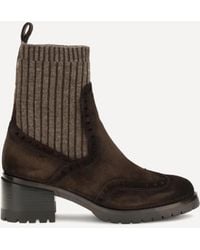 Santoni - Suede Ferret Boots - Lyst