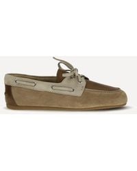 Miu Miu - Leather And Suede Loafers - Lyst