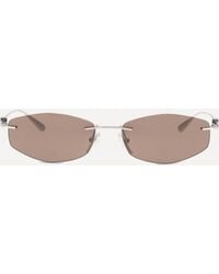 Balenciaga - Geometric Oval Sunglasses - Lyst